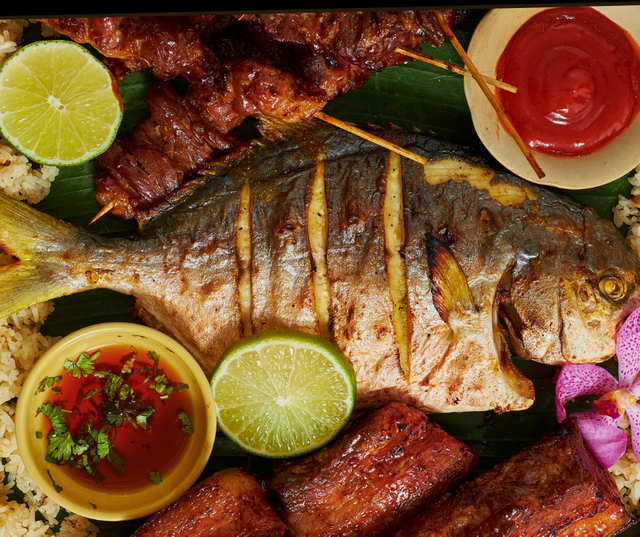 Red and Green Illustrative Grilled Fish Food Facebook Post.png