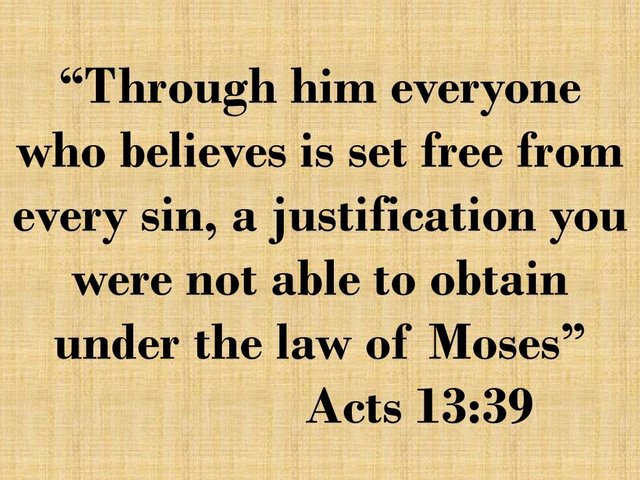 Acts 13:38-39 - Bible verse 