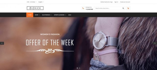 1. BizKick – Free Fashion & Apparel Magento 2 Themes.jpg