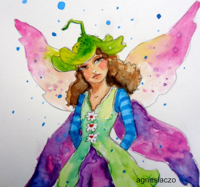 agnes laczo art fairytale colorful beautiful women girl watercolor.jpg