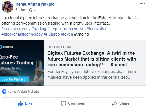 digitex facebook shares day 1.PNG