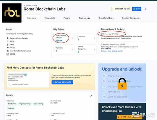 Rome Blockchain Labs 获得 50 万美元的融资,hover