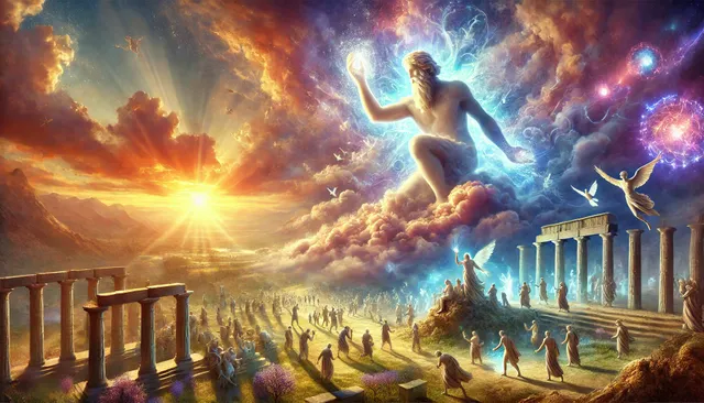 Human creating God.webp