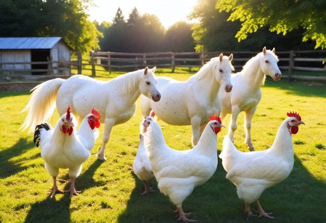 pikaso_texttoimage_white-animals-chickens-white-horses-at-a-luminous-.jpeg