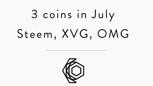 3 coins to focus in July