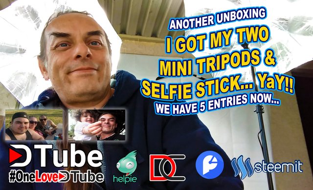 Another UnBoxing - I Got My Two Mini Tripods and My Selfie Stick with Bluetooth - We Now Have 5 Entries in Our Awareness and Engagement Contest.jpg