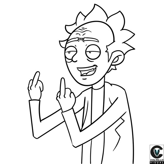 Rick and Morty drawing - Dibujo — Steemit