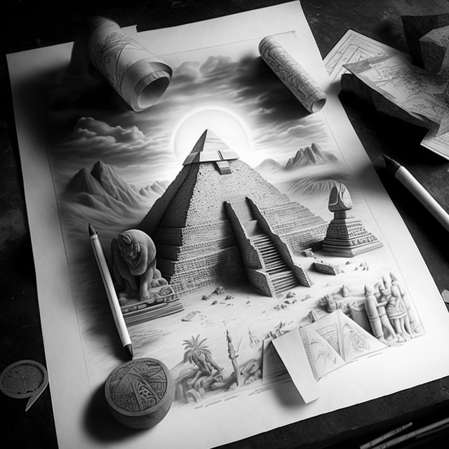 luchazG10_pencil_and_white_paper_draw_of_and_forgotten_civiliza_b2ba3035-b580-4b5b-adb8-f47c2dd2e03e.png