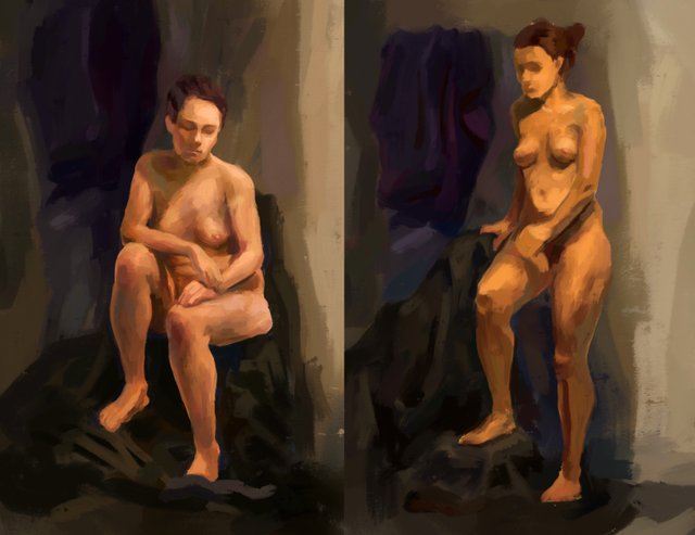 Naked model Sana, figure painting practice.jpg