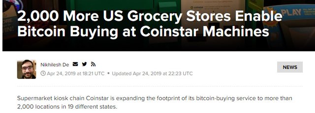 CoinDesk HEADLINE - 2000 US Grocery Stores get bitcoin buying.jpg