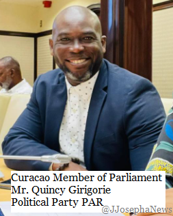 Curacao Member of Parliament Quincy Girigorie Political Party PAR.png