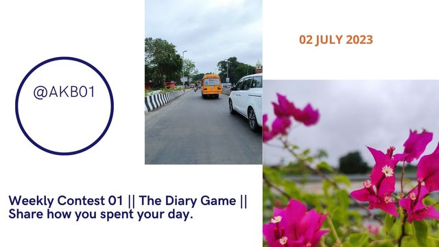 Weekly Contest 01  The Diary Game  Share how you spent your day..jpg
