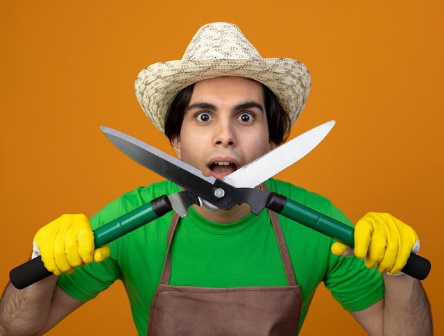 surprised-young-male-gardener-uniform-wearing-gardening-hat-with-gloves-holding-clippers-isolated-orange-wall_141793-46621.jpg