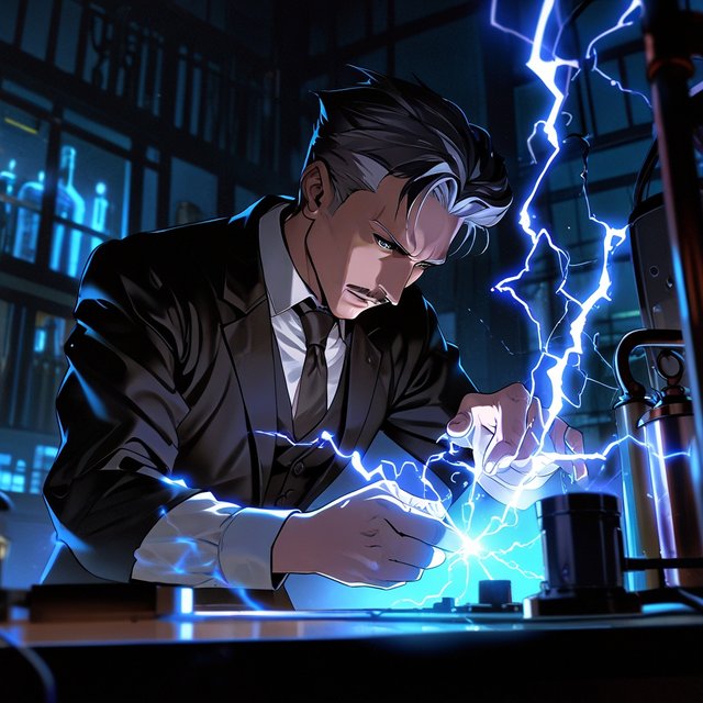 Anime_nikola_tesla_manipulating_electricity_nikola_tesla_with_2.jpg