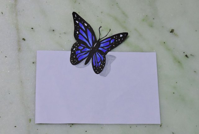 Download Butterfly Art 3d Blue Butterfly Drawing Step By Step Tutorial Steemit