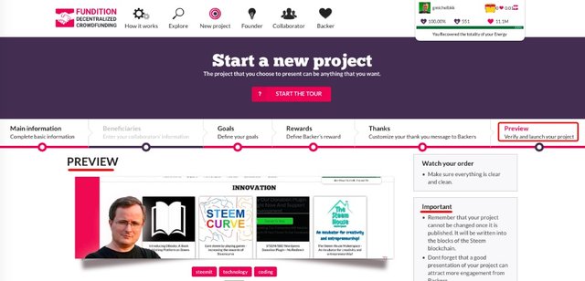 How to Create a Project on Fundition.io and Receive Donations!