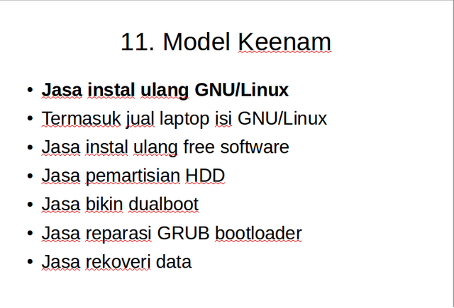 Komersialisasi Free Software itu SAH11