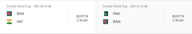 Bangladesh Cricket Team World Cup 2019 Schedule 2.png