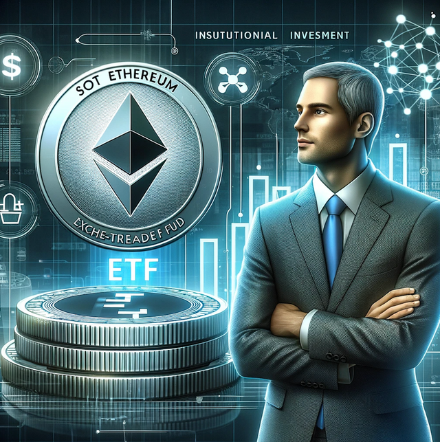 Consulting24.co - An image representing the news of BlackRock filing for a Spot Ethereum ETF, showcasing elements like the Ethereum logo, a representation of an ETF .png