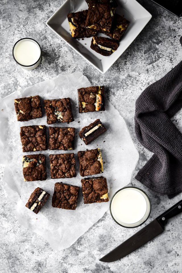 Cheesecake Brownie Cookies Cream Bars Food Photo Shoot Steemit