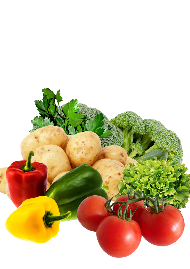 Green and White Minimalist Groceries Fresh Vegetable Flyer.png