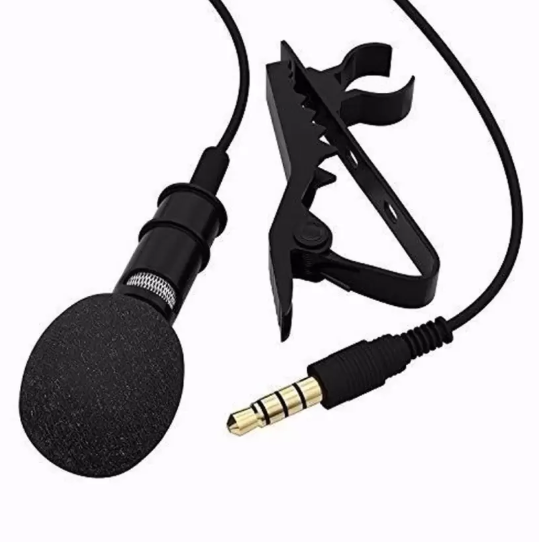 F21 Lapel Clip Omnidirectional Condenser Mini Microphone - BLACK.png
