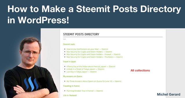 How to Make a Steemit Posts Directory in WordPress!