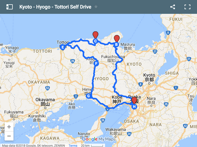 self driving tour japan