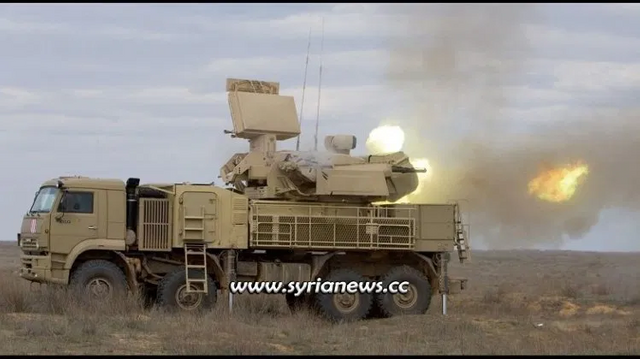 Pantsir missile system- Syrian Arab Army air defense operates a number of these systems file photo