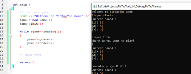 Tic Tac Toe C++ game