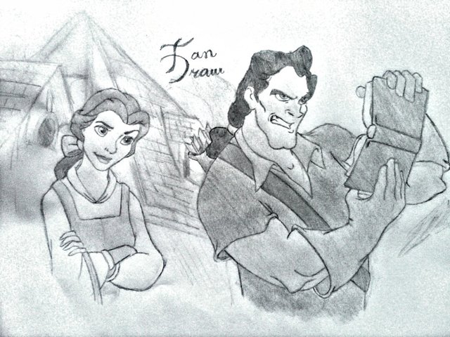 Dibujo La bella y Gaston.jpg