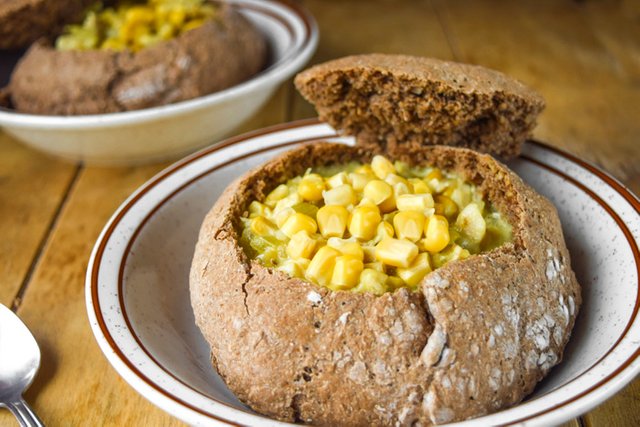 Creamy Corn Chowder + Rye Bread Bowls-3.jpg