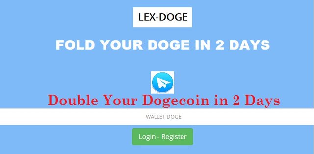 LEX-DOGE. Double your Dogecoin in 2 Days. Free Dogecoins without Investment with Payment Proof