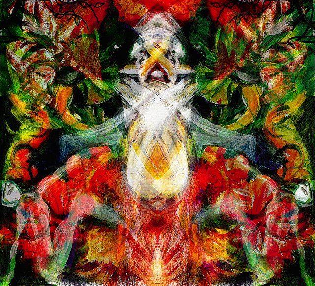 Peter Heckmann : Yucca Rose Art - Symmetrical Abstractions - When Darkness Falls - A Maidens Nightmare.jpg