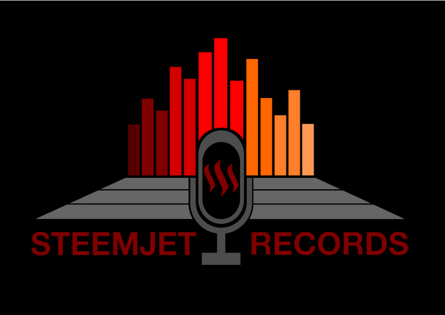 Steemjet records logo black bckg.png