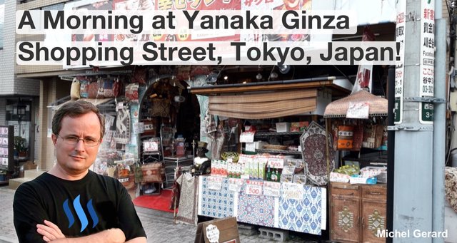 A Morning at Yanaka Ginza Shopping Street, Tokyo, Japan!