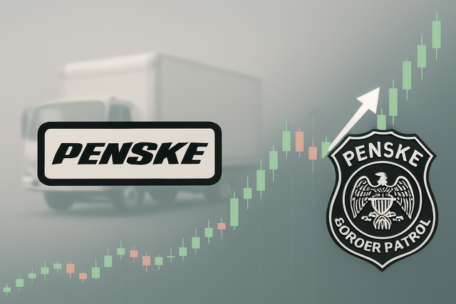 Penske $PAG Truck Rental by Border Patrol