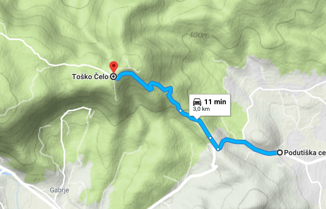 2018-08-28 21_27_25-Podutiška cesta 187, 1000 Ljubljana to Toško Čelo - Google Maps.png