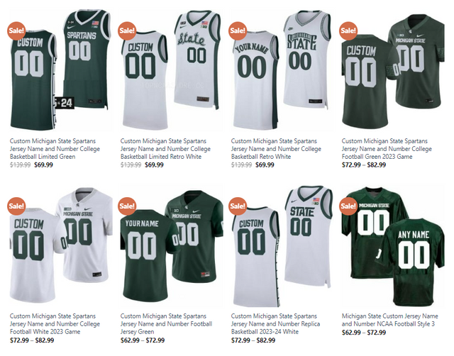 Custom Michigan State Spartans Jersey.png