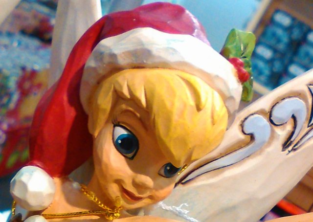 Christmas Photography TinkerBell Close-up Face Christmas Figurine Dec 12 2016.jpg