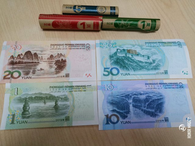 2019年新版人民币