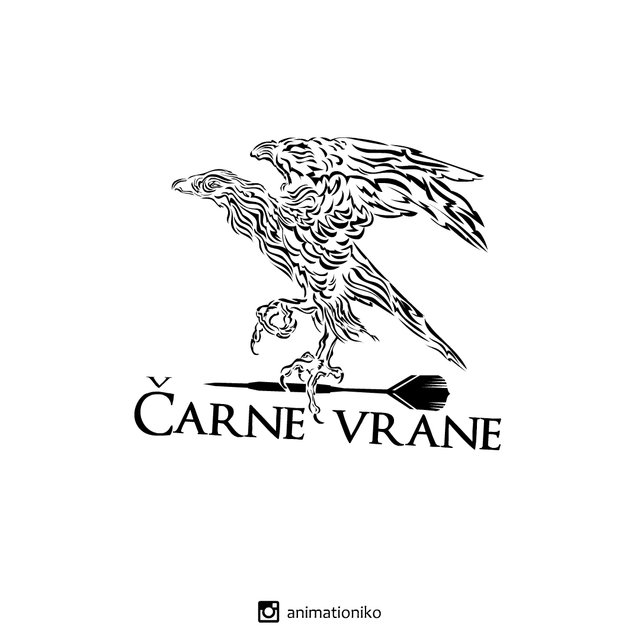 Black crows Čarne vrane logo made by Animationiko Niko Balazic.jpg