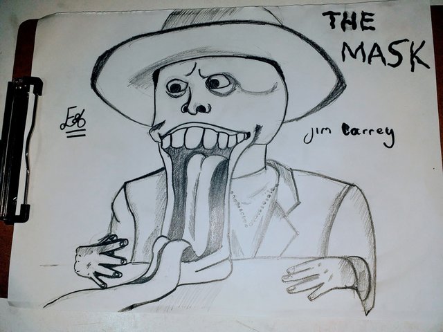 club5050 Dibujando a The Mask ( Jim Carrey) by @chacaraca — Steemit