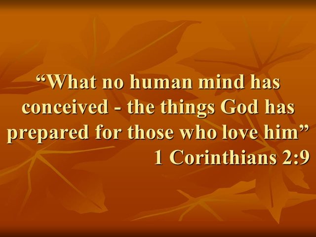 Bible study. What no human mind has conceived - the things God has prepared for those who love him.jpg