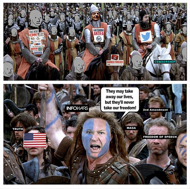 brave heart mel gibson npc maga alex jones trump