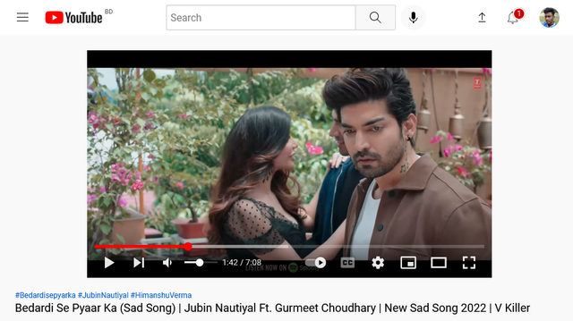 Screenshot 2022-08-22 at 12-53-17 (1) Bedardi Se Pyaar Ka (Sad Song) Jubin Nautiyal Ft. Gurmeet Choudhary New Sad Song 2022 V Killer - YouTube.png