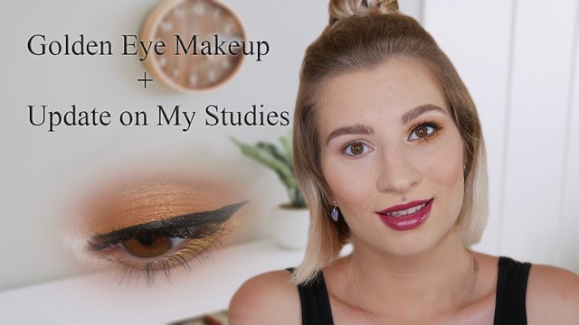 Golden Eye Makeup+Update on my studies.jpg