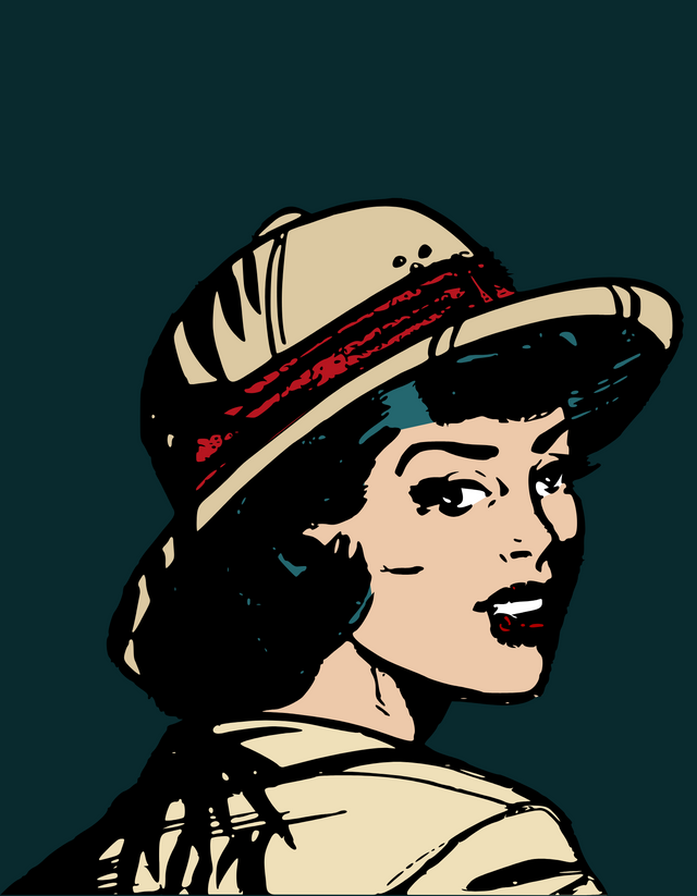 Dark Green Cream Retro Girls T-Shirt.png