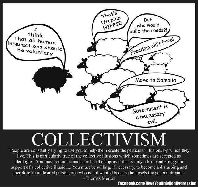 collectivism cartoon
