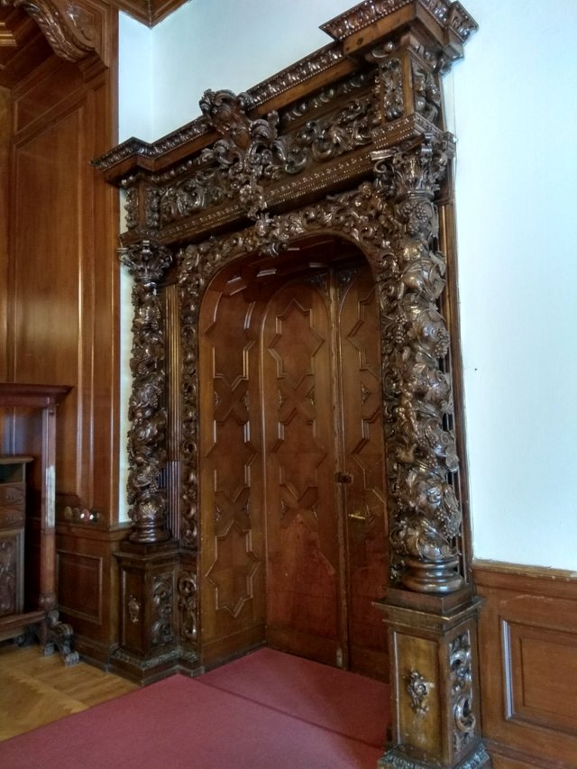 Wooden door portal